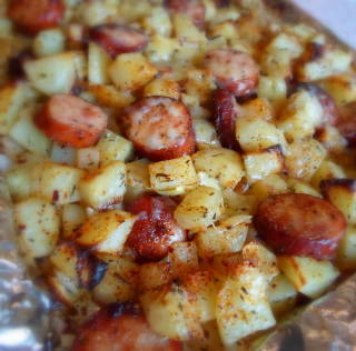 Lazy Sausage and Potatoes