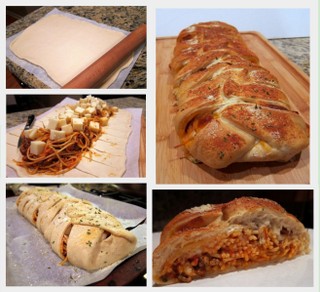 Stuffed Spaghetti Bread