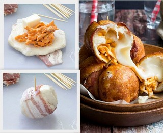 Stuffed Buffalo Chicken Bombs
