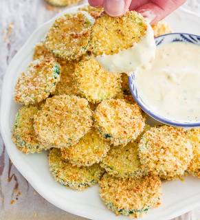 Zucchini Parmesan Chips