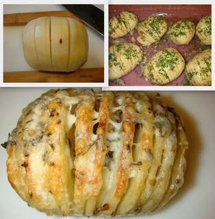 Cheesy Hasselback Potatoes