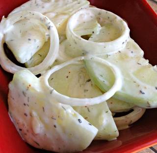 Cucumber Onion Salad