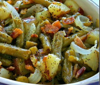 Bacon and Potato Green Beans