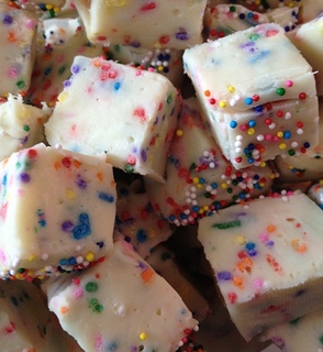 More Cake Batter Fudge