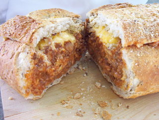 Cheeseburger Stuffed Bread