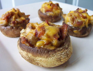 Bacon Cheddar Stuffed Mushrooms