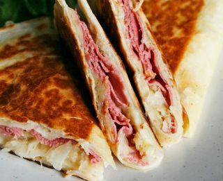 Corned Beef Cabbage Quesadilla