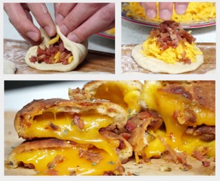 Cheesy Garlic Bacon Biscuits