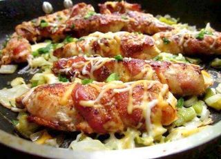 Bacon Wrapped Cheesy Chicken