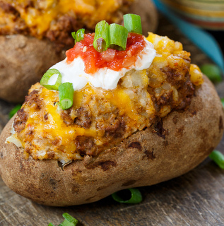 Taco Stuffed Potatoes