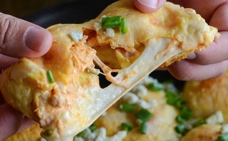 Cheesy Buffalo Chicken Biscuits