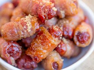 Sweet Bacon Wrapped Smokies