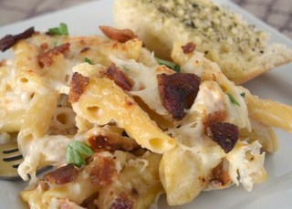 Bacon Chicken Pasta Casserole