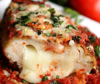 Cheesy Stuffed Chicken Parmesan