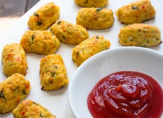 Baked Cauliflower Tots