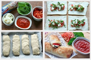 Easy Caprese Calzones