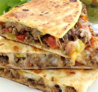 Cheesy Beefy Quesadilla