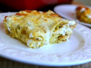 Green Chili Chicken Lasagna