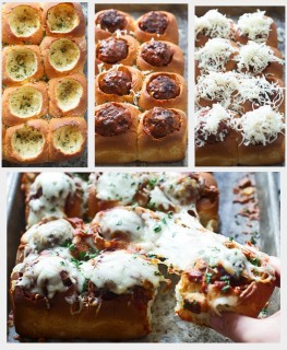 Meatball Stuffed Rolls