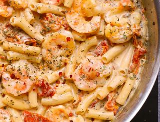 Cheesy Creamy Shrimp Pasta