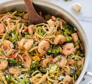 Skinny Shrimp Pasta