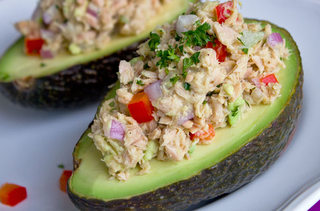 Spicy Tuna Stuffed Avocado