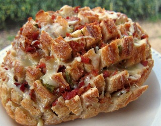 Bacon Jalapeno Popper Stuffed Bread