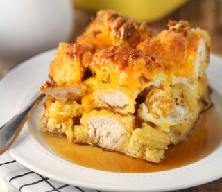 Chicken and Waffle Casserole