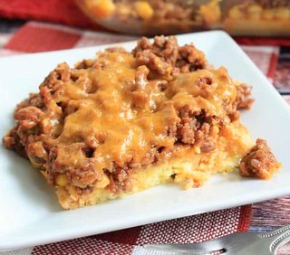 Sloppy Joe Casserole with Cornbread
