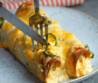 Creamy Chicken Jalapeno Enchiladas