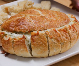 Spin Dip Bread Bowl