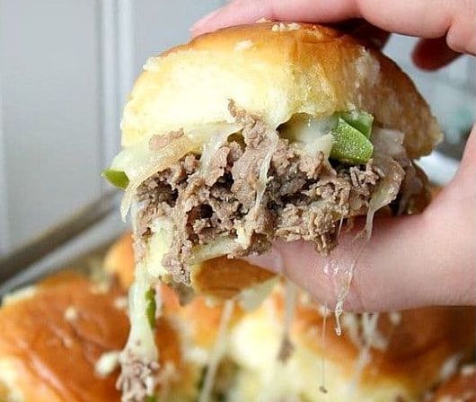 Philly Cheesesteak Sliders