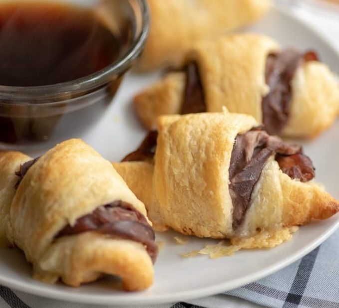 French Dip Crescent Bites