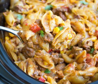 Slow Cooker Taco Pasta