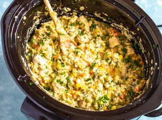 Slow Cooker Chicken and Rice