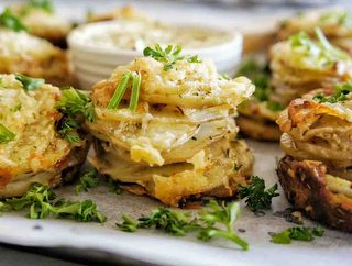 Easy Cheesy Potato Stack