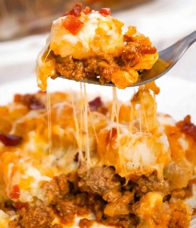 Bacon Burger Tater Tot Casserole