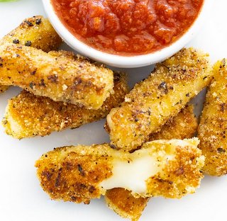 Keto Low Carb Mozzarella Sticks