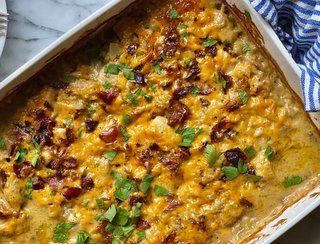 Chicken Bacon Ranch Rice Casserole